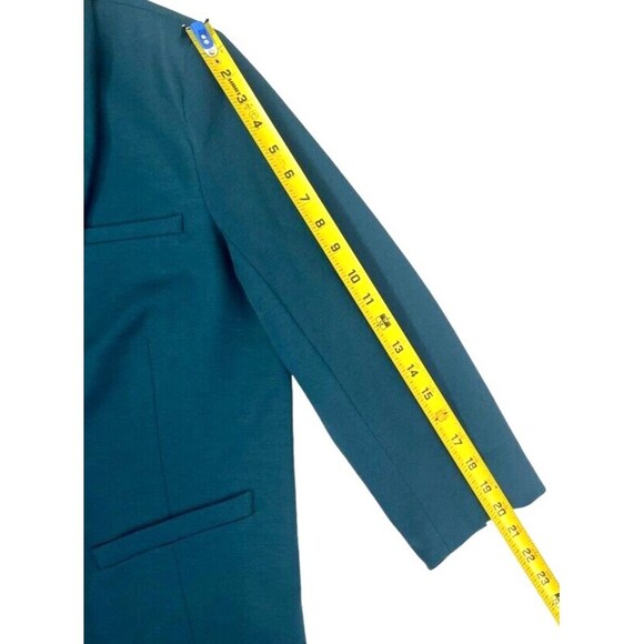 Mossimo Teal Knit Jersey Jacket Blazer Modern Day to Night Office Soft XXL - Picture 11 of 14